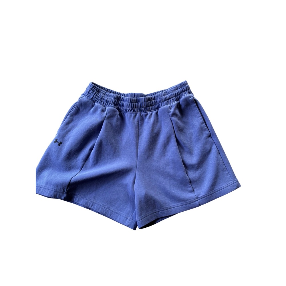Under Armour Womens Shorts Size L Blue Athletic Sweat Shorts Lounge Sporty